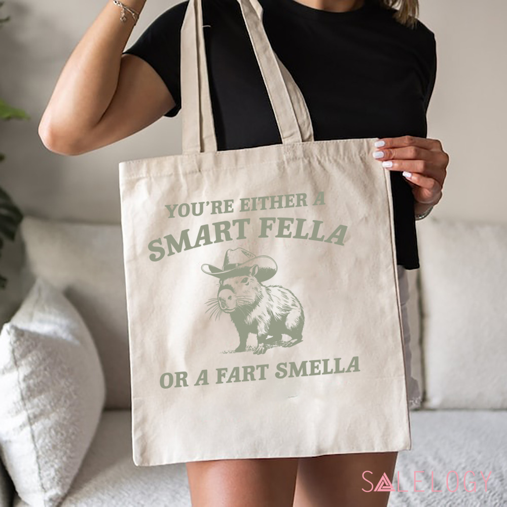 Capybara Are You A Smart Fella Or Fart Smella Retro Funny Shirt