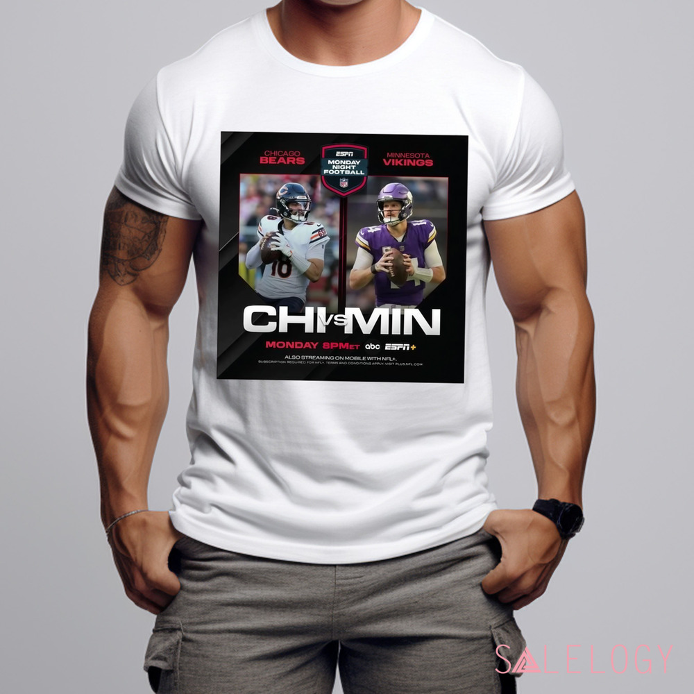 Chicago Bears vs. Minnesota Vikings Monday Night Football Two For One Special On Monday Night Poster Shirt