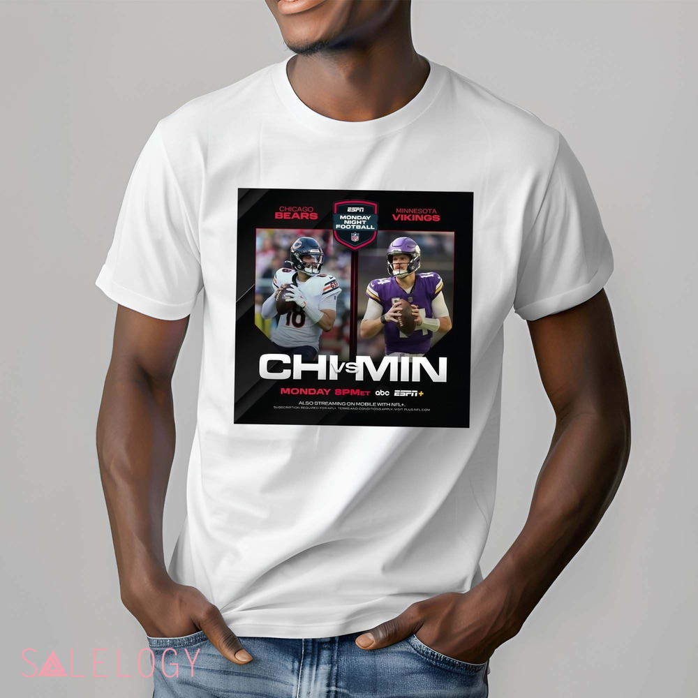 Chicago Bears vs. Minnesota Vikings Monday Night Football Two For One Special On Monday Night Poster Shirt