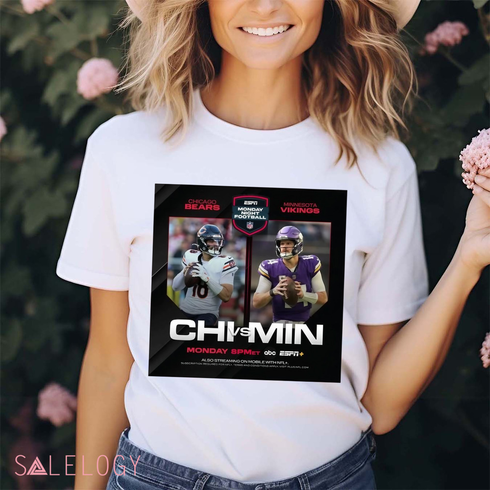 Chicago Bears vs. Minnesota Vikings Monday Night Football Two For One Special On Monday Night Poster Shirt