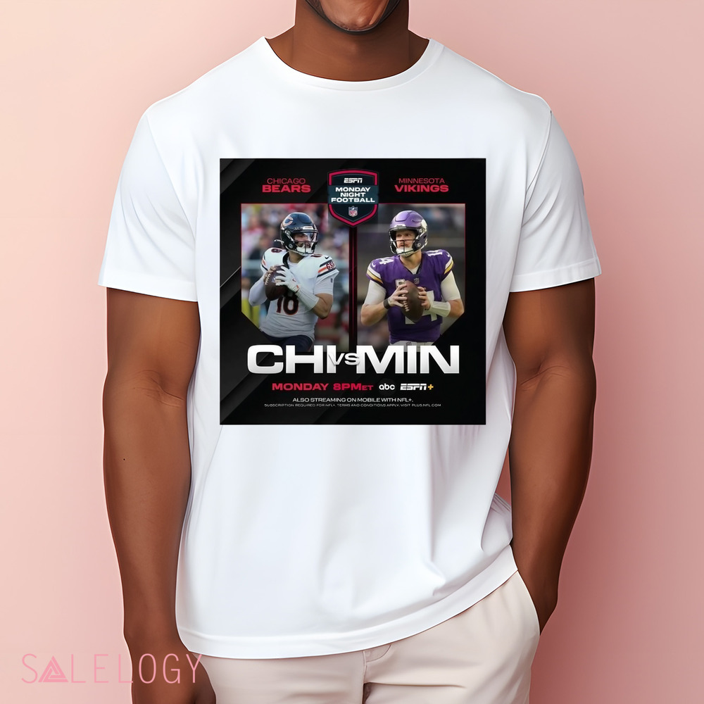 Chicago Bears vs. Minnesota Vikings Monday Night Football Two For One Special On Monday Night Poster Shirt