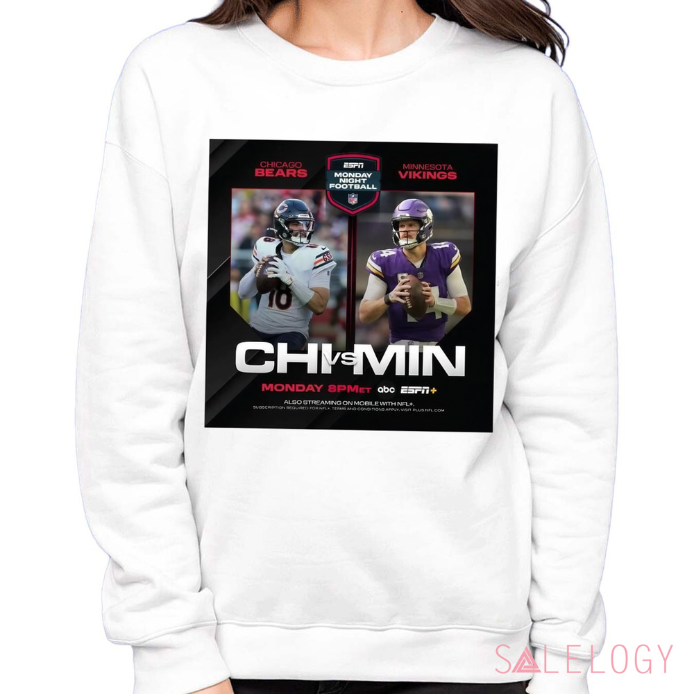 Chicago Bears vs. Minnesota Vikings Monday Night Football Two For One Special On Monday Night Poster Shirt