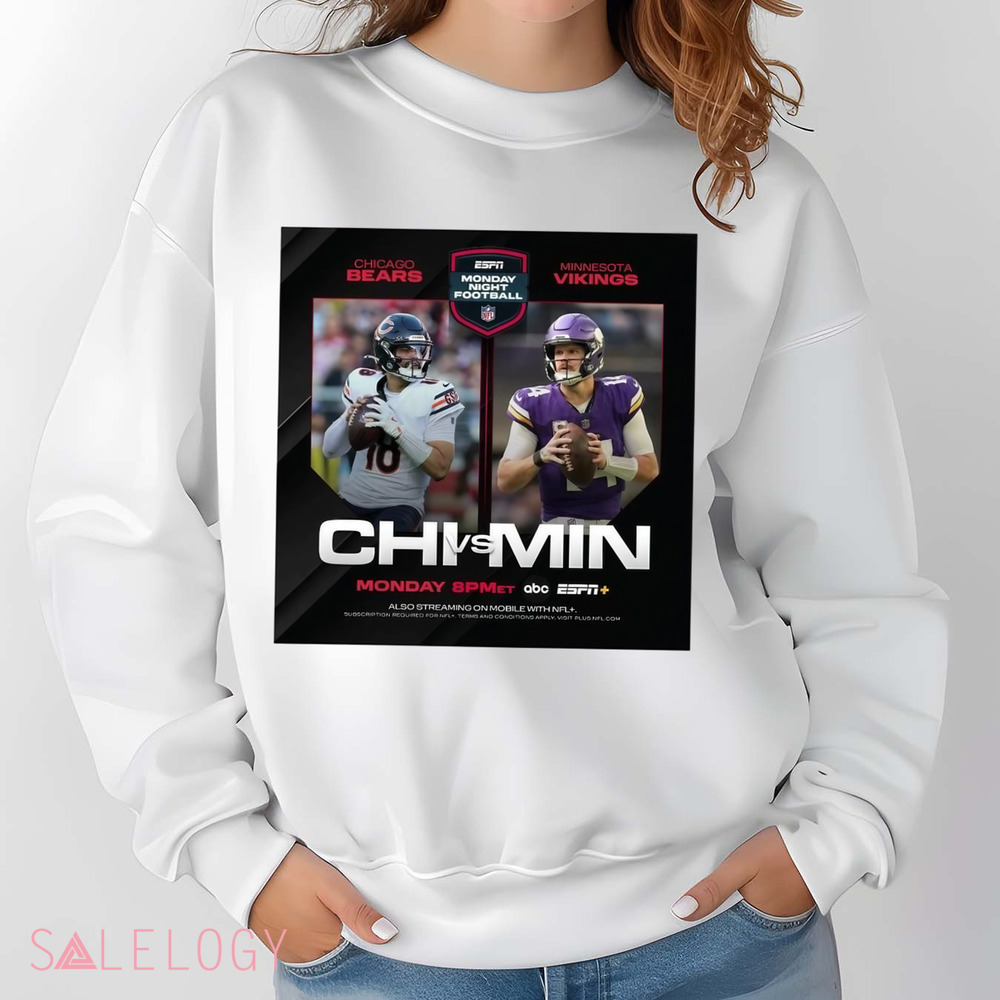 Chicago Bears vs. Minnesota Vikings Monday Night Football Two For One Special On Monday Night Poster Shirt