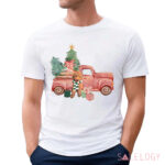 Truck GoldenDoodle Christmas Tree Shirt