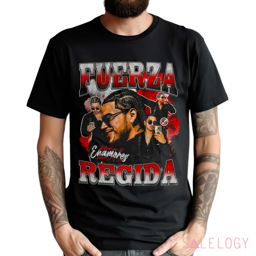 Fuerza Regida vintage look JOP playera regional mexicano shirt