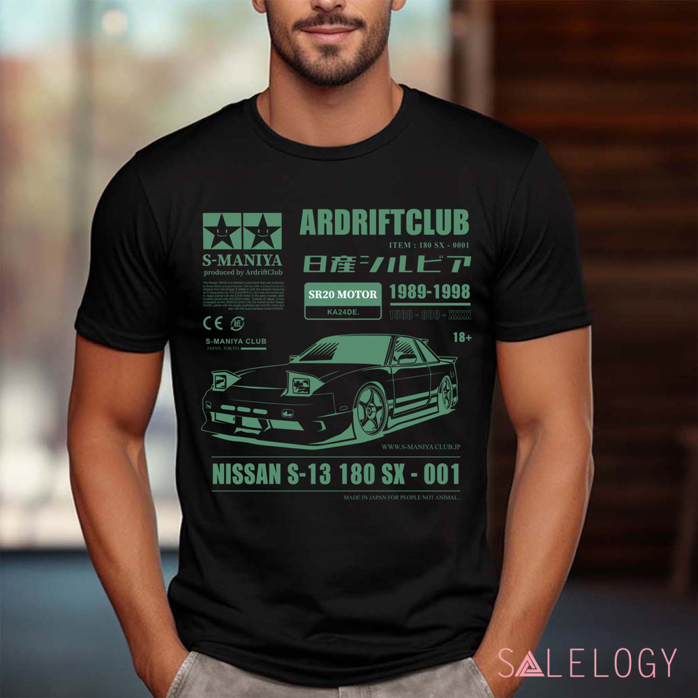IS-Manila Ar Drift Club SR20 Motor Nissan S13 180 SX-001 Shirt