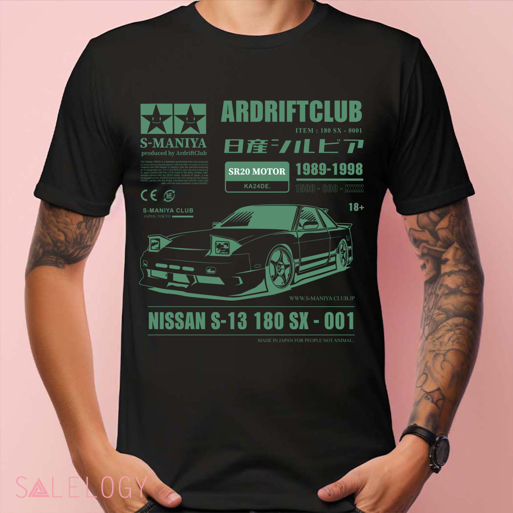 IS-Manila Ar Drift Club SR20 Motor Nissan S13 180 SX-001 Shirt