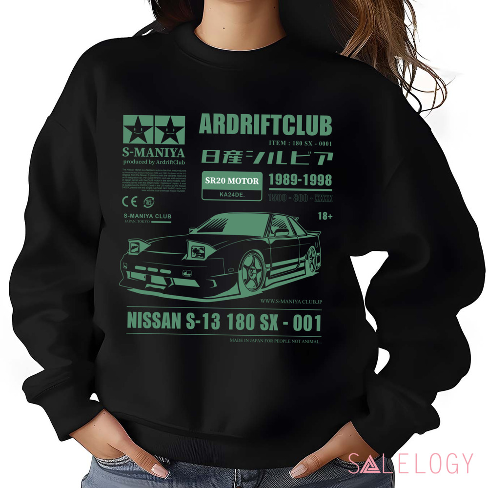 IS-Manila Ar Drift Club SR20 Motor Nissan S13 180 SX-001 Shirt