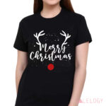 Merry Christmas Antlers Deer Shirt