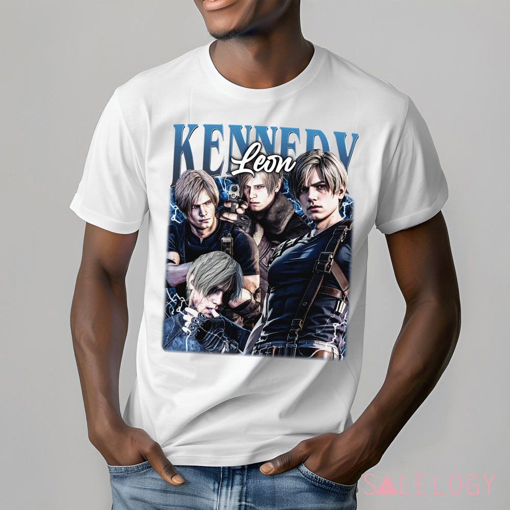 Leon Kennedy Blue Version Vintage Bootleg Shirt