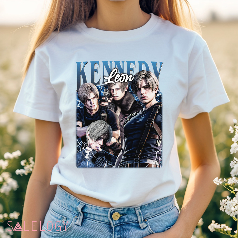 Leon Kennedy Blue Version Vintage Bootleg Shirt