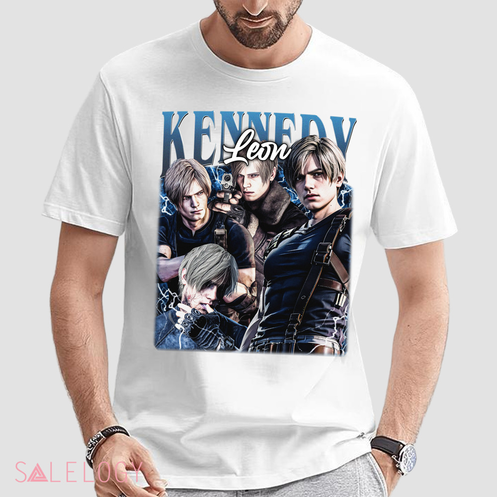 Leon Kennedy Blue Version Vintage Bootleg Shirt