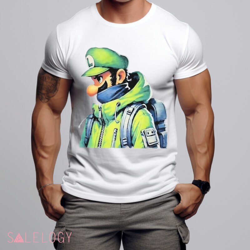 Luigi Mansion Patron Saint Super Mario Shirt