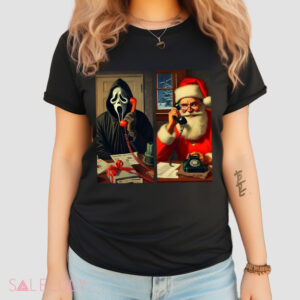 Ghostface And Santa Christmas Shirt