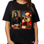 Ghostface And Santa Christmas Shirt