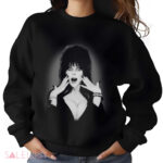 Elvira 1980s Vampire Witch Scream shirt