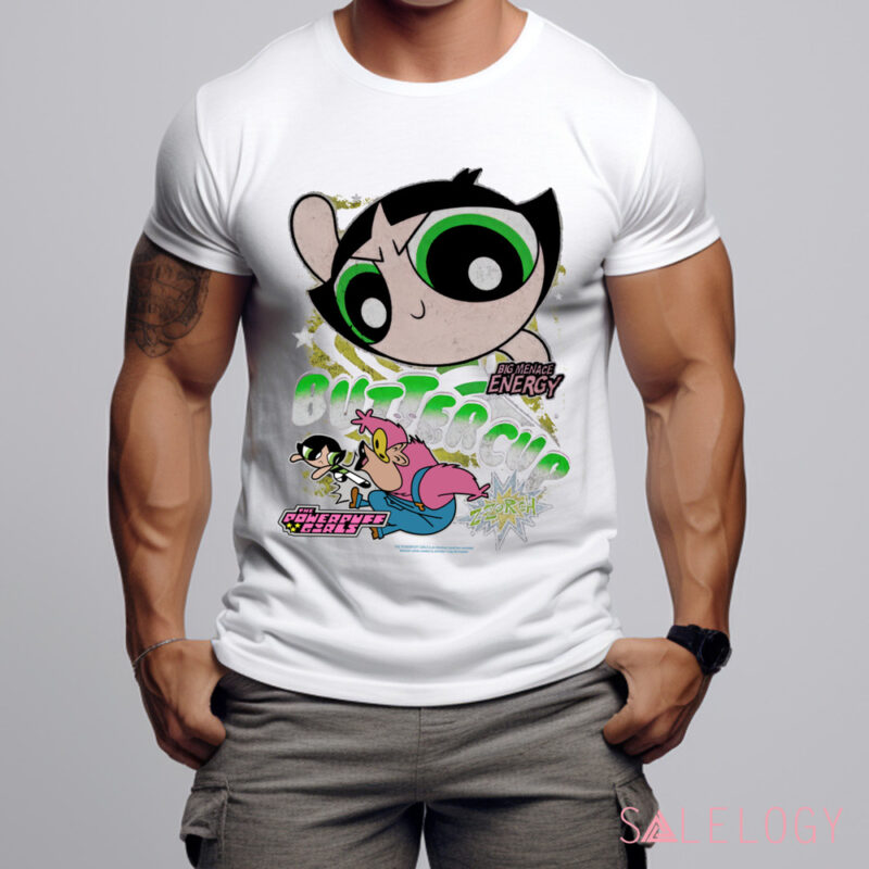 The Powerpuff Girls Buttercup Big Menage Energy Shirt