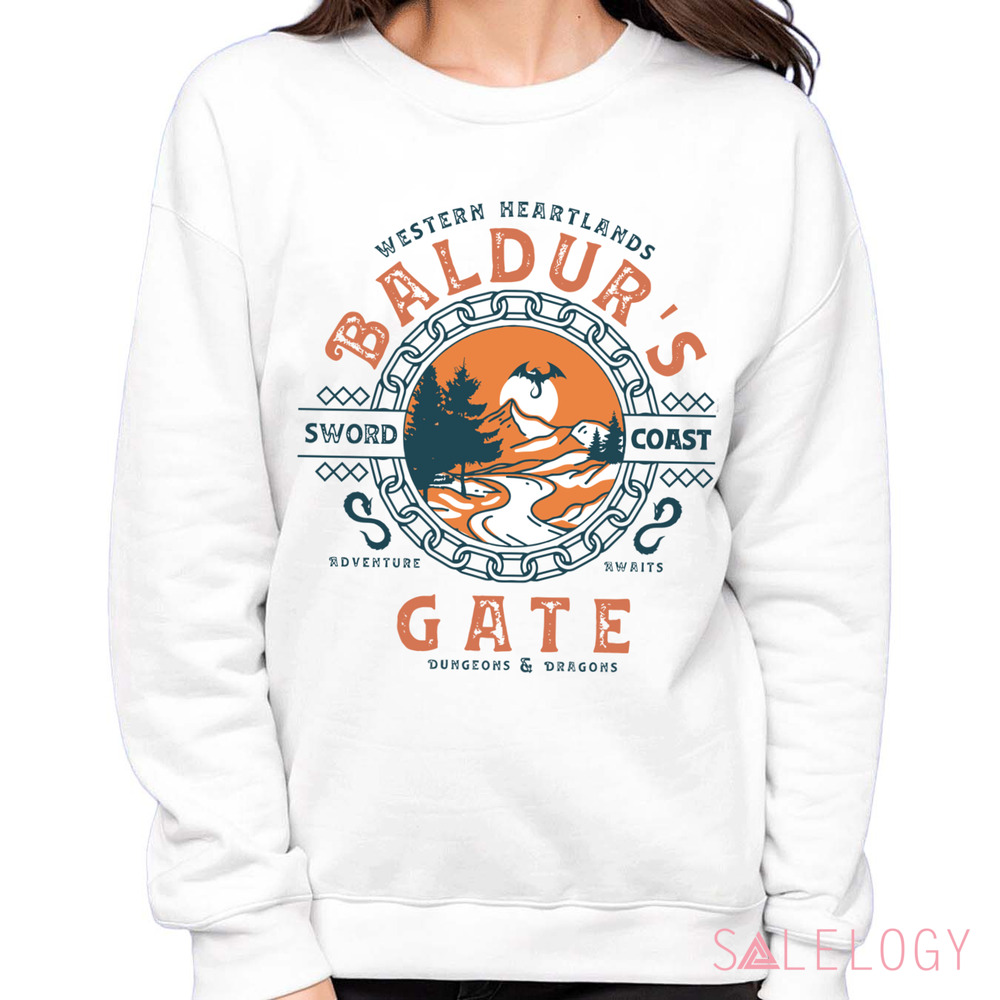 Western Heartlands Baldur's Gate Dungeons and Dragons Sword Coast Adventure Awaits Shirt