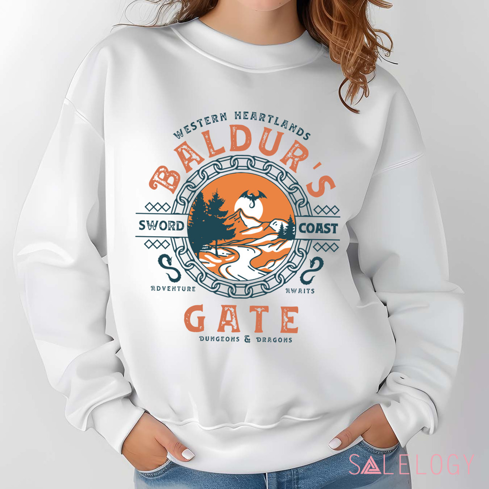 Western Heartlands Baldur's Gate Dungeons and Dragons Sword Coast Adventure Awaits Shirt