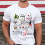 Christmas Song Lyrics Collage With Christmas Symbols Shirt