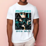 Muichiro Tokito Kimetsu no Yaiba Demon Slayer Anime Black Shirt