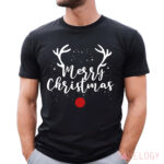 Merry Christmas Antlers Deer Shirt