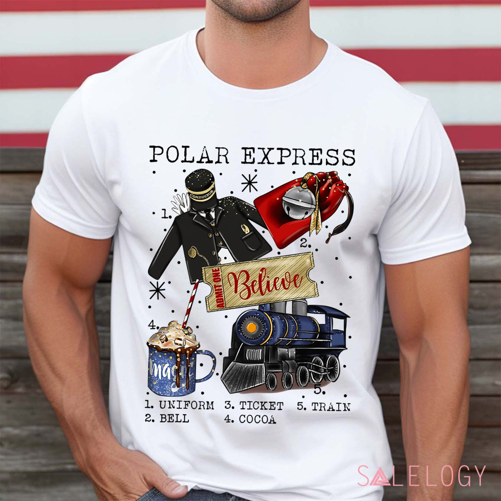 Polar Express Christmas Retro Vintage Shirt
