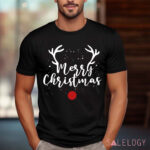 Merry Christmas Antlers Deer Shirt