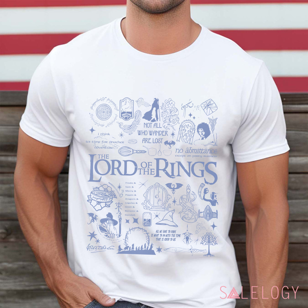 Lord Of The Rings Not All Who Wander Are Lost Shirt