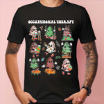 Christmas Tree Occupational Therapy Vintage Shirt