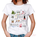 Christmas Song Lyrics Collage With Christmas Symbols Shirt