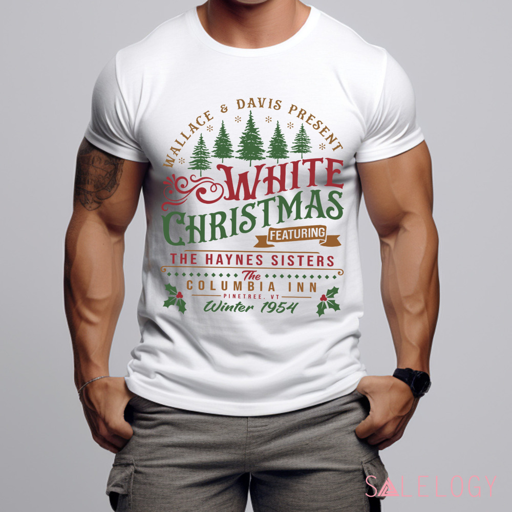 White Christmas Pine Tree The Haynes Sisters Vintage Shirt