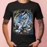 Anime Blue Eyes White Dragon Shirt