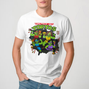 Puro Pinche Juicy Tortas White Tee Shirt