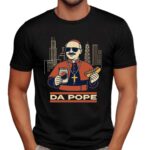 Funny Da Pope Shirt, Funny Chicago Catholic T-Shirt, Leo XIV Hot Dog Beer Parody Tee, American Pope Graphic Tee, Satirical Church Gift