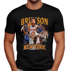 New York Knicks Jalen Brunson Crossroads Vintage Bootleg T Shirt
