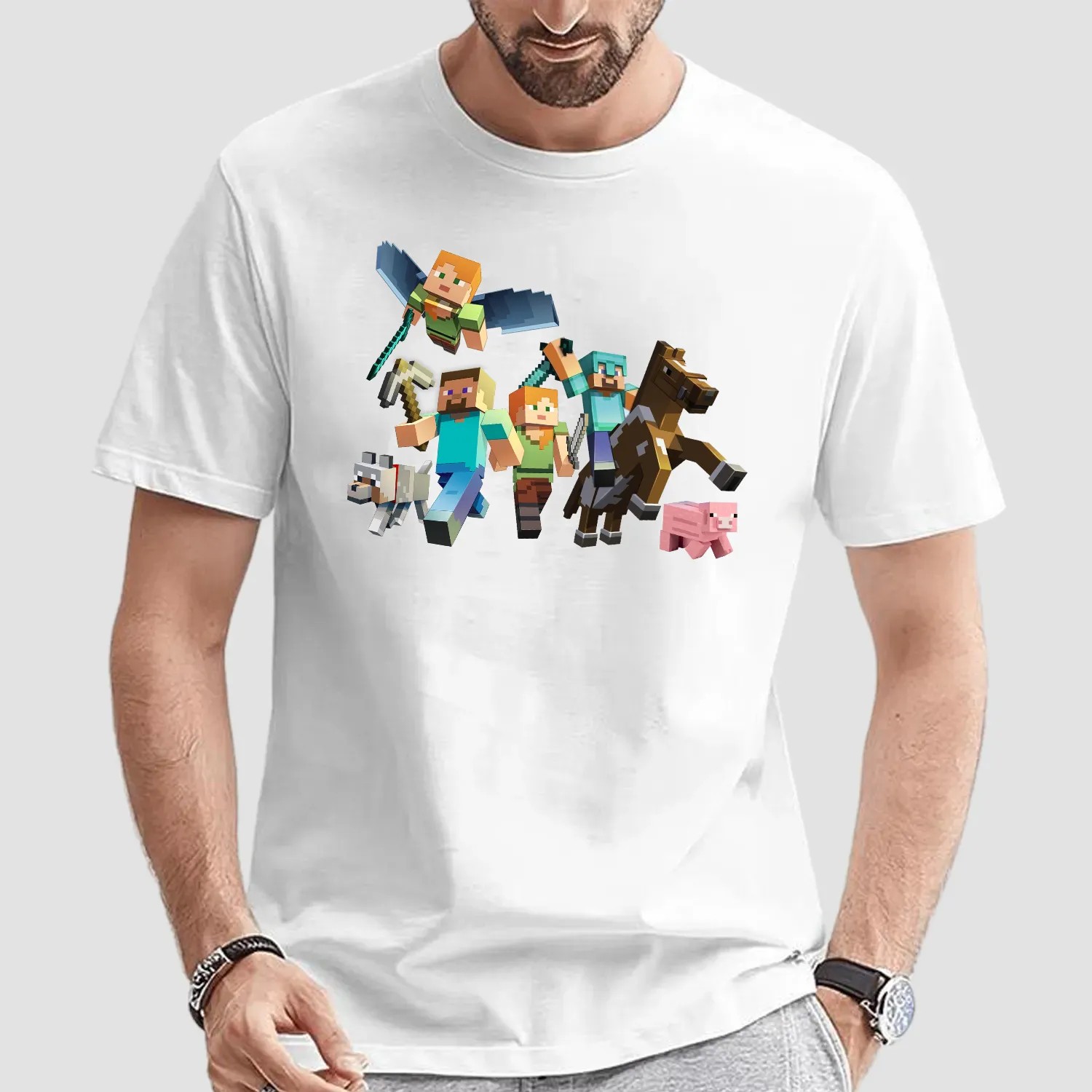 Birthday Party Shirt, MineC Comfort Colors Shirt, Custom Family Birthday T-shirt, Gift for Kids, Mine Craft Family Matching Birthday Tees