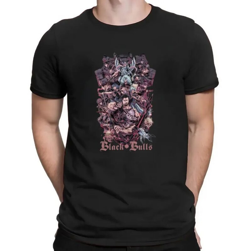 Black Bull – Black Clover Shirt, Anime Shirt, Vintage Shirt, Cotton Unisex Shirt, Crew Neck, Size S- 4XL, Menswear Top, Womenswear Top Underwear Streetwear