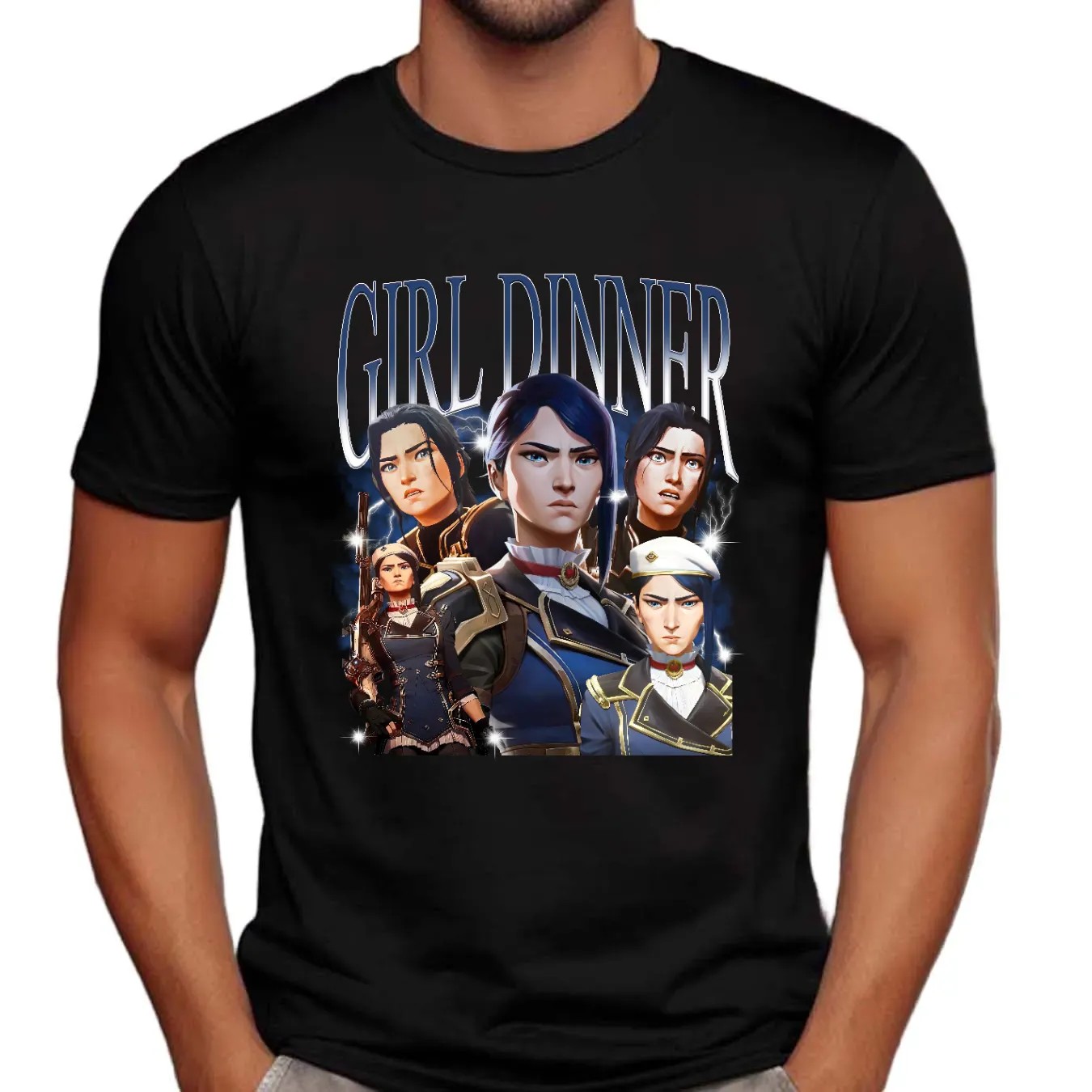 Caitlyn Arcane Girl Dinner Vintage Bootleg Shirt