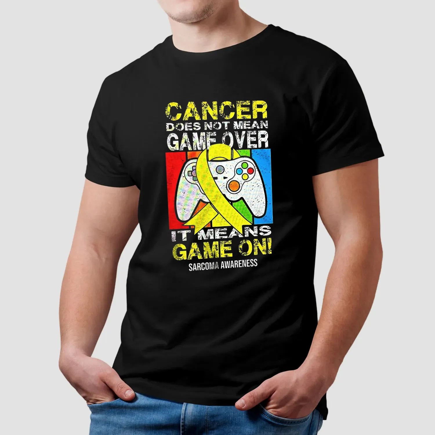 Cancer Does Not Mean Game Over It Means Game On Sarcoma Awareness T Shirt