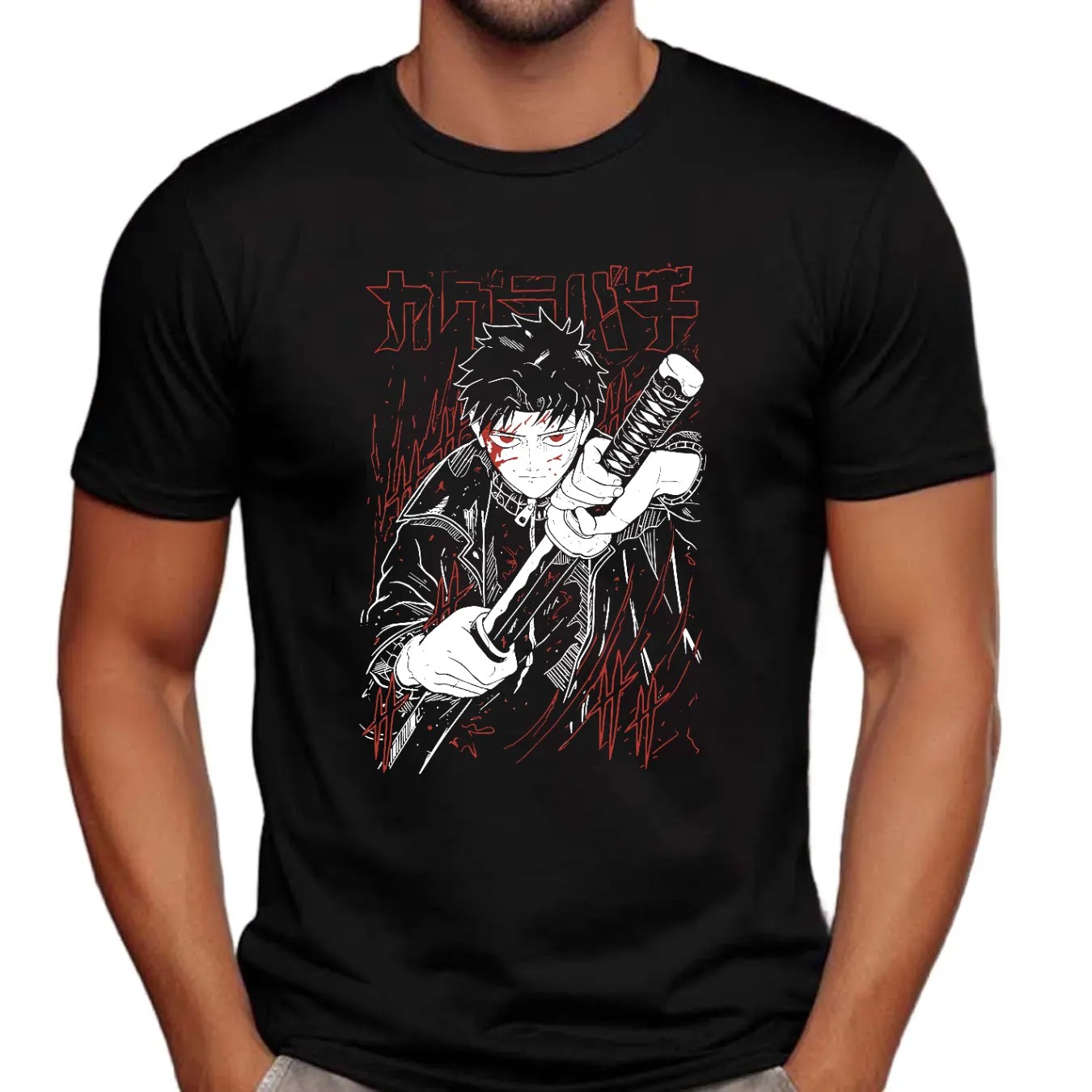 Chihiro Rokuhira Shirt, Kagurabachi Shirt, Anime Shirt, Vintage Shirt, Cotton Unisex Shirt, Crew Neck, Size S- 4XL, Menswear Top, Womenswear Top Underwear Streetwear