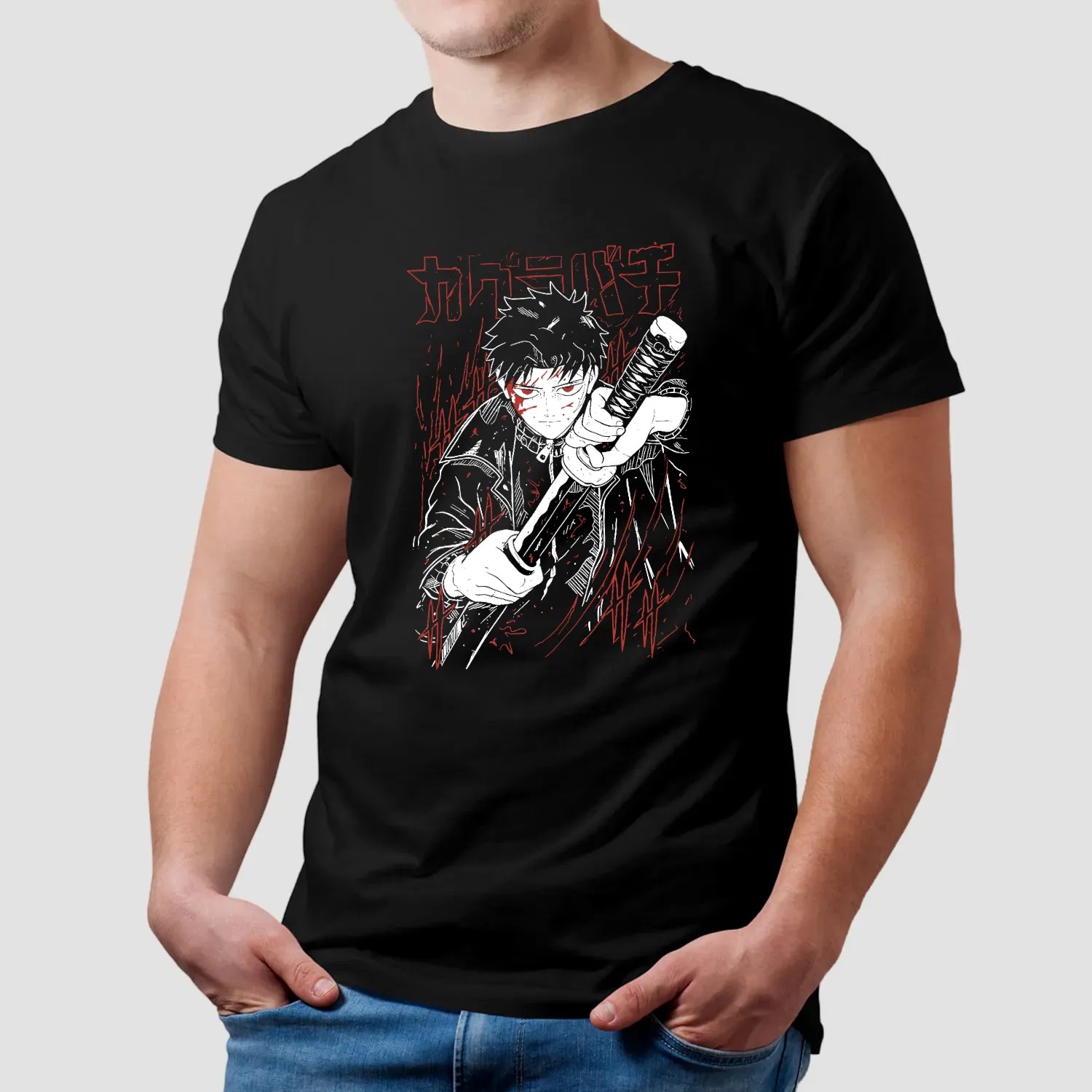 Chihiro Rokuhira Shirt, Kagurabachi Shirt, Anime Shirt, Vintage Shirt, Cotton Unisex Shirt, Crew Neck, Size S- 4XL, Menswear Top, Womenswear Top Underwear Streetwear