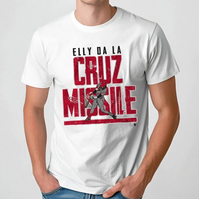 Elly De La Cruz Cincinnati Reds Missile Off The Bat T Shirt