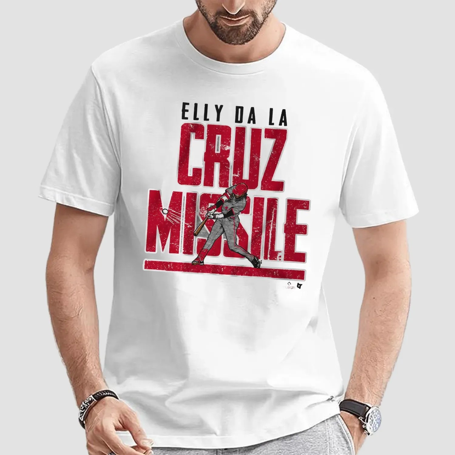 Elly De La Cruz Cincinnati Reds Missile Off The Bat T Shirt