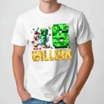 Custom Chicken Jkey MineC Birthday Shirt, MineC Shirt, Personalized for Boys, Girls, Kid's Party Shirt, Family Matching, MineC