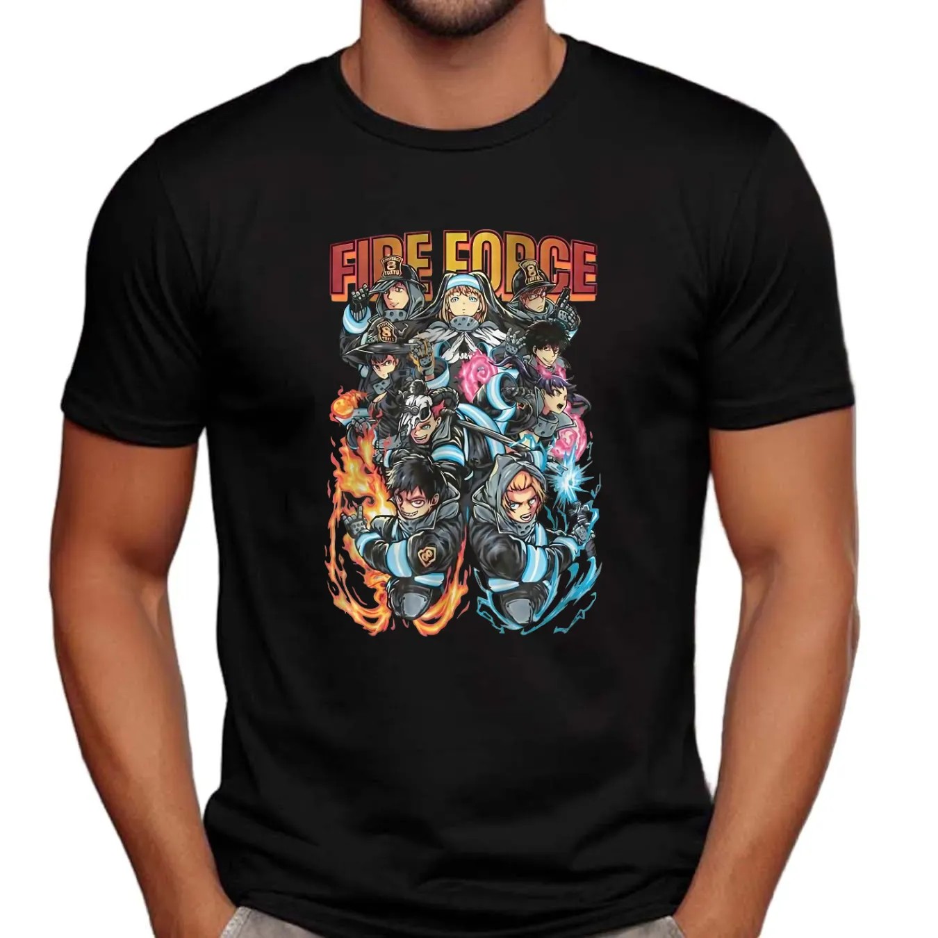 Fire Force Shirt, Anime Shirt, Vintage Shirt