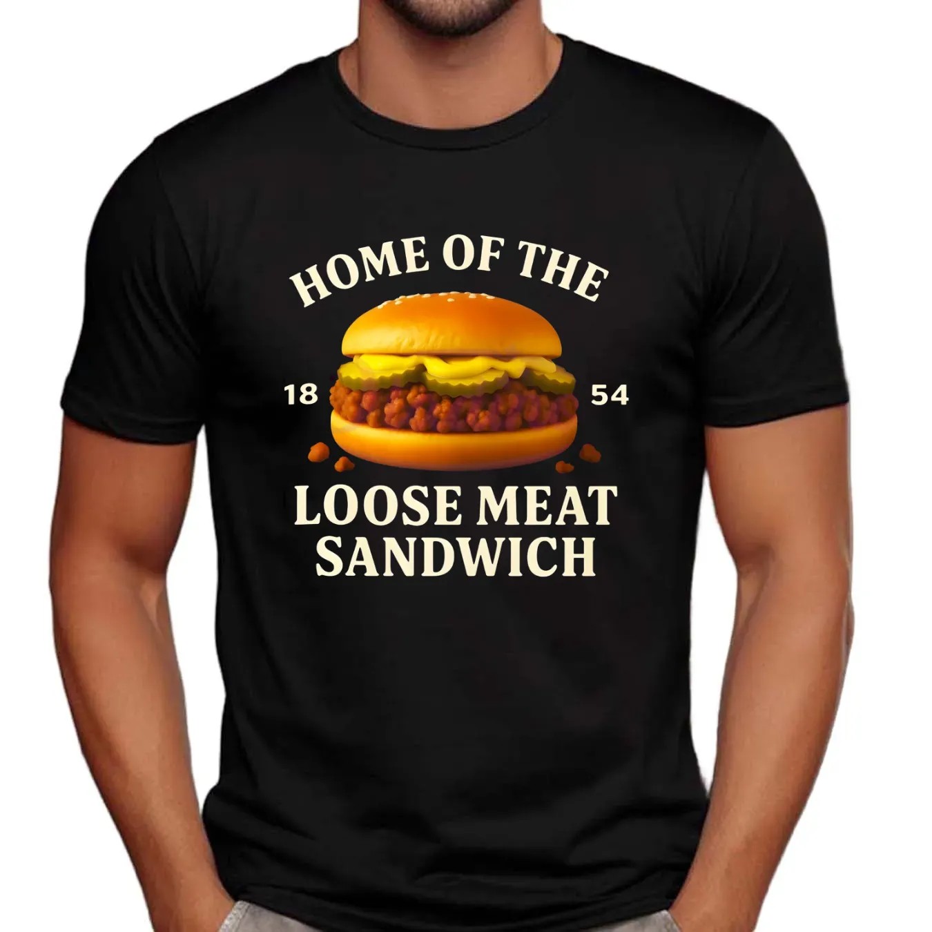 Home Of The Loose Meat Sandwich 1854 Skippers Loose Meat T Shirt