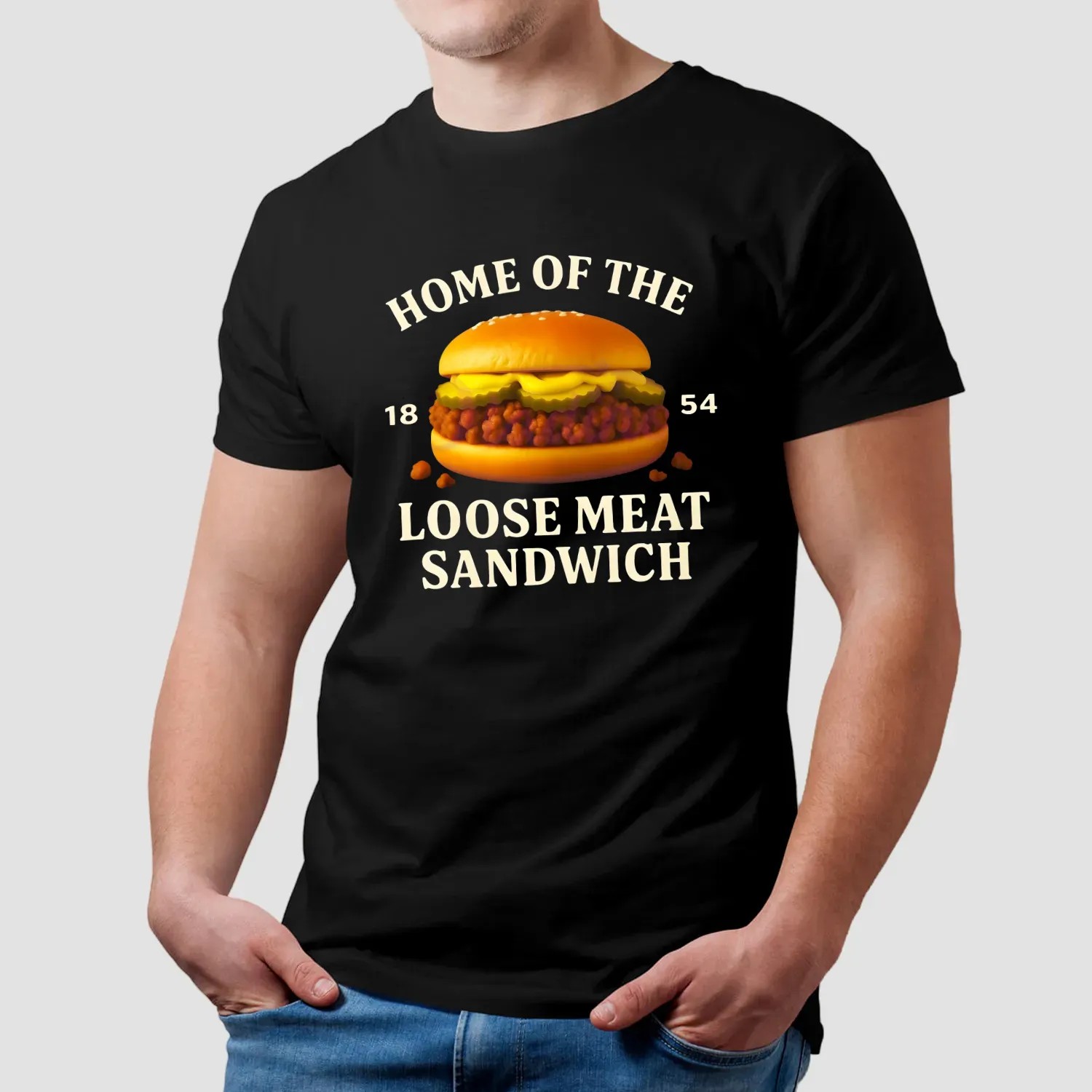 Home Of The Loose Meat Sandwich 1854 Skippers Loose Meat T Shirt