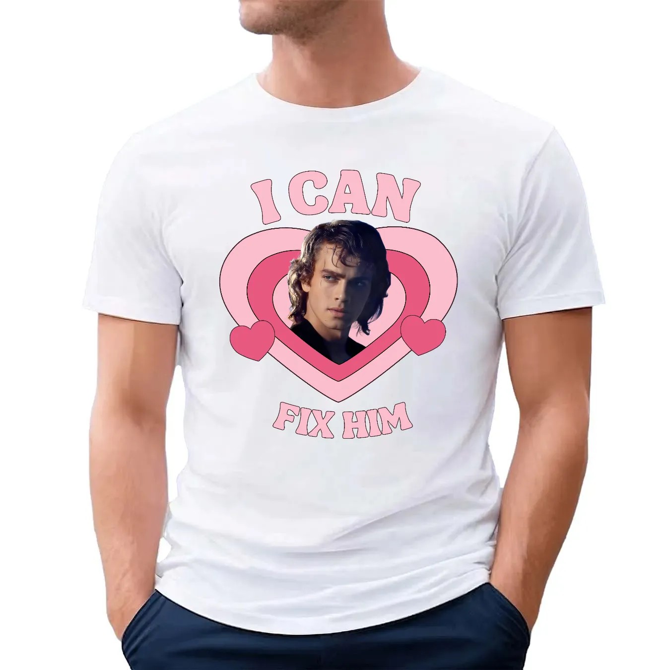 I Can Fix Him Anakin Skywalker T-shirt, Star Wars Coquette Style, Star Wars Fan Shirt, Hollywood Studio, Galaxy's Edge, Jedi Aesthetic Gift