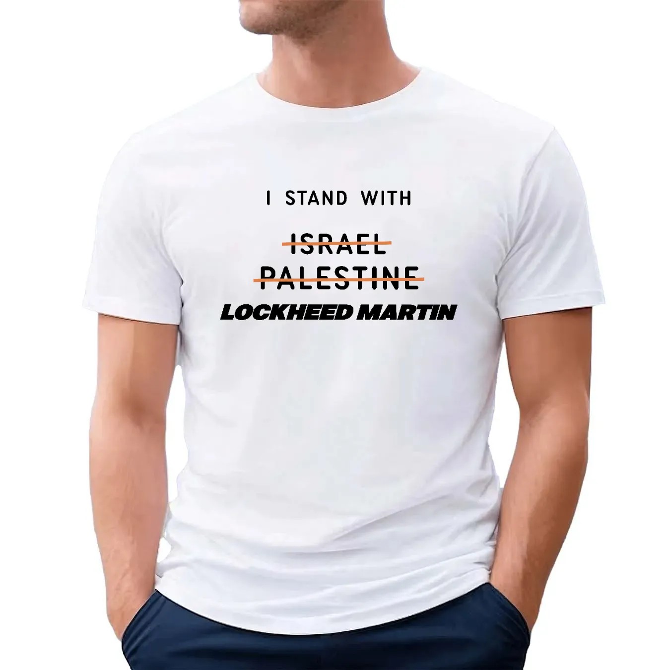 I Stand With Not Israel Not Palestine Lockheed Martin 2024 T Shirt